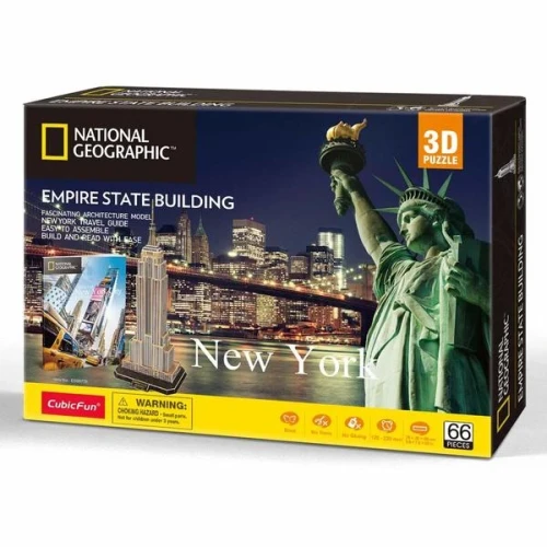 Puzzle 3D Cubic Fun Empire State Building, 66 elemente cumpăra în Chișinau