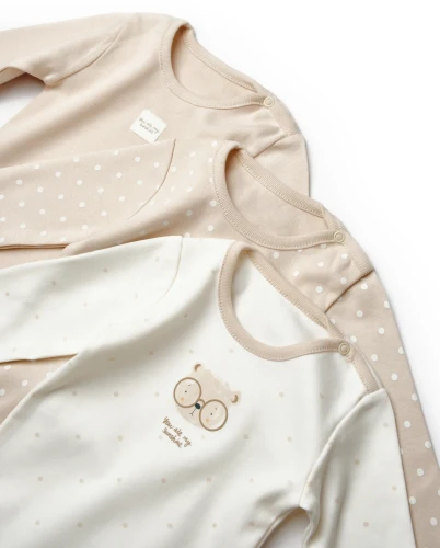 Body cu mânecă lungă BabyCosy Beige, 3 buc. (9-12L) cumpăra în Chișinau