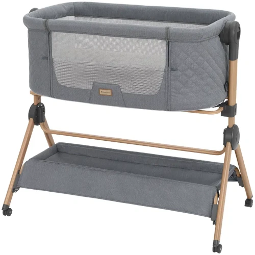 Patuc Co-sleeper + Scaun de masa 2 in 1 KikkaBoo Sleat Me Grey cumpăra în Chișinau