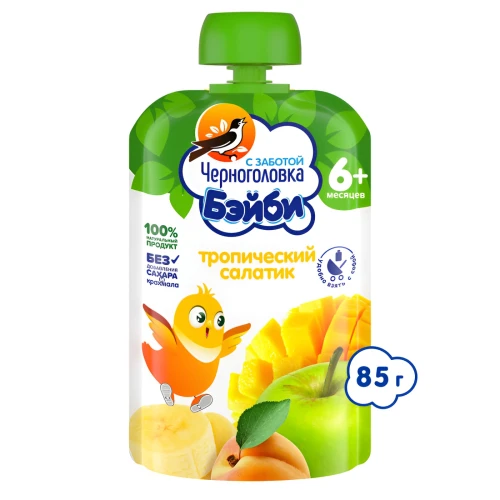 Piure Черноголовка Salată tropicală (6 luni +), 85 g cumpăra în Chișinau