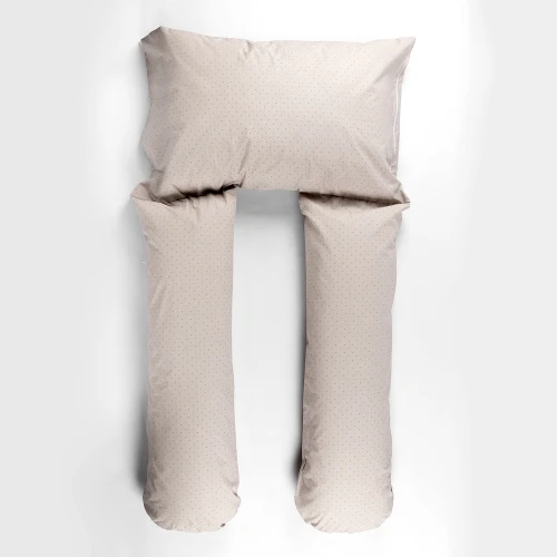 Pernă pentru gravide PernaMea forma-T cu față de pernă Buline Mov, 140 cm cumpăra în Chișinau