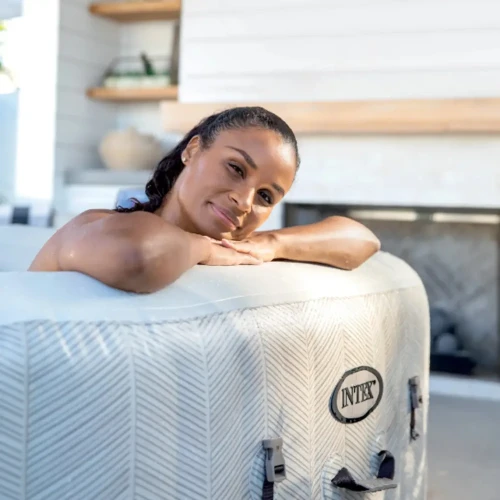Джакузи Intex SPA Chevron Deluxe Square Bubble 173x71 см, 795 литров, 4 человека купить в Кишиневе