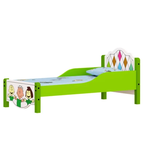 Детская кровать Tisam Euro Style Green, 126x60 см купить в Кишиневе