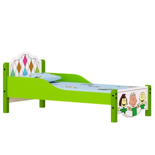 Детская кровать Tisam Euro Style Green, 126x60 см купить в Кишиневе