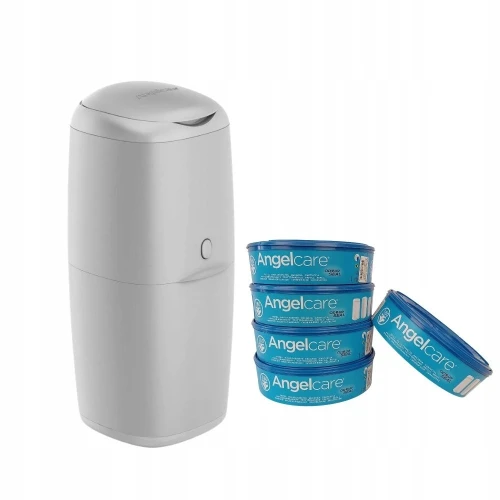 Контейнер для подгузников AngelCare Classic White + 5 сменных круглых кассет на 900 подгузников купить в Кишиневе