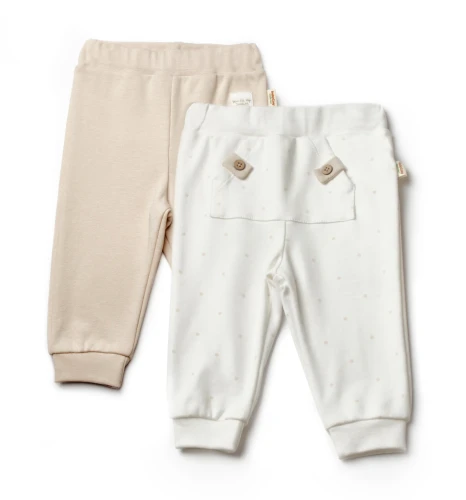 Штанишки BabyCosy Ivory & Ecru, 2 шт. (9-12М) купить в Кишиневе