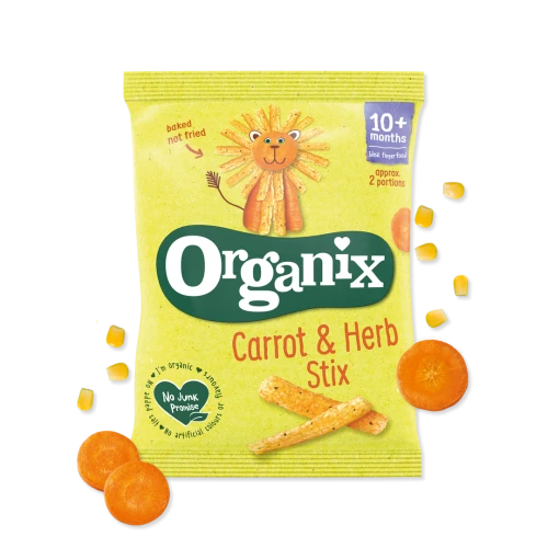 Bețișoare Organix Carrot & Herb Stix (10 luni+), 15 g cumpăra în Chișinau