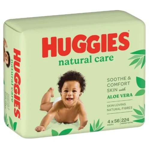 Влажные салфетки Huggies Natural Care, 224 шт. купить в Кишиневе
