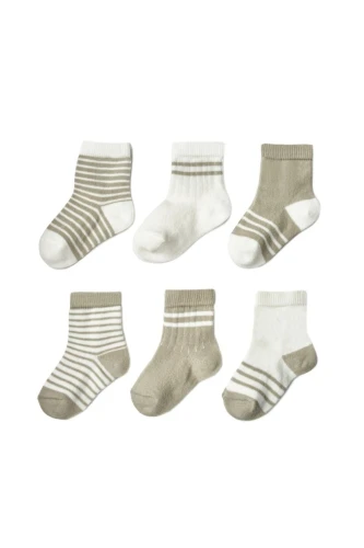 Носочки BabyCosy Green & White, 6 шт. (12-24M) купить в Кишиневе