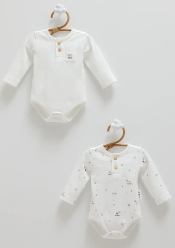 Body cu mânecă lungă Caramell Family Star Ivory, 2 buc. (0L) cumpăra în Chișinau
