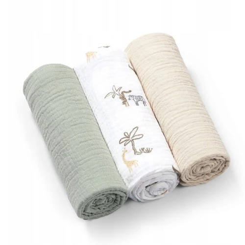 Пелёнки из муслина BabyOno Africa (70x70 см), 3 шт. купить в Кишиневе