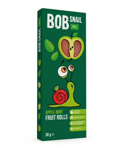 Bomboane naturale Bob Snail Mere-Menta (6 luni+), 30 gr cumpăra în Chișinau