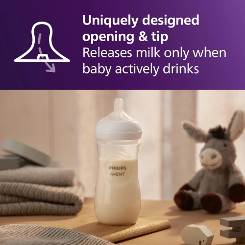Набор бутылочек для кормления из полипропилена Philips Avent Natural Response, 330 мл, 2 шт. купить в Кишиневе