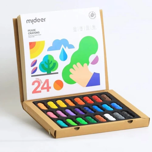 Восковые карандаши Mideer Pease, 24 шт. купить в Кишиневе
