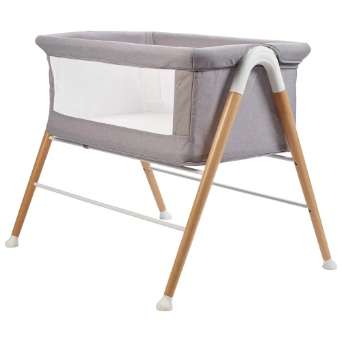 Кроватка Co-sleeper BabyGo Goodnight Grey купить в Кишиневе