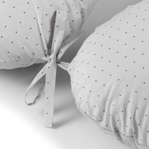 Pernă pentru gravide PernaMea forma-V cu față de pernă Buline Gri, 135 cm cumpăra în Chișinau