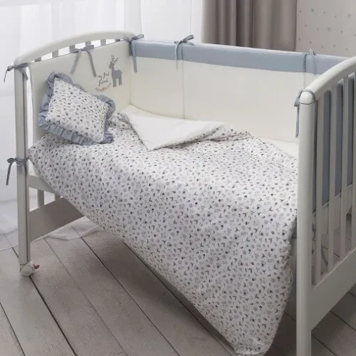 Lenjerie de patut 7 piese Perina Little Forest Aquamarin cumpăra în Chișinau
