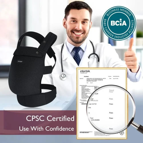 Кенгуру Momcozy PureHug Cotton Black купить в Кишиневе