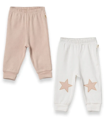 Pantaloni BabyCosy Ivory & Beige, 2 buc. (9-12L) cumpăra în Chișinau