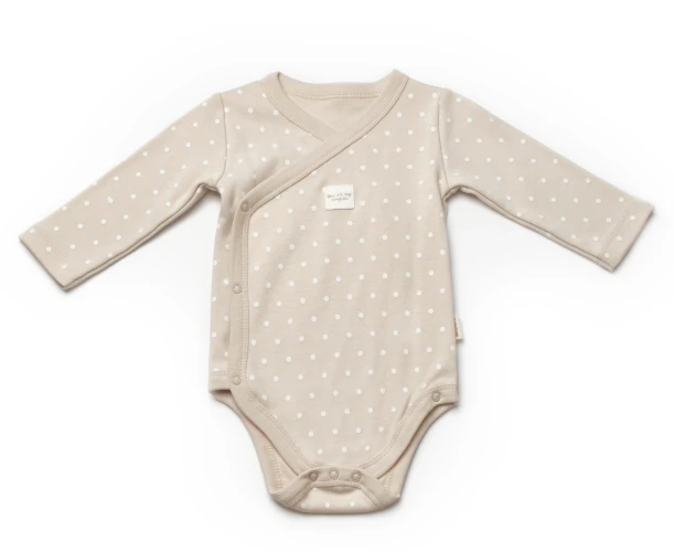 Body cu mânecă lungă BabyCosy Ivory & Ecru, 2 buc. (3-6L) cumpăra în Chișinau