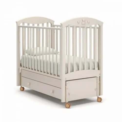 Детская кроватка качалка с ящиком (на колесах) Gandylyan Марсель ваниль купить в Кишиневе