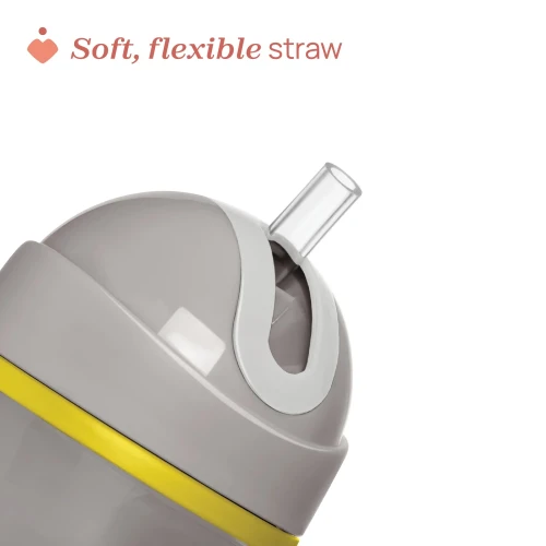 Термокружка с трубочкой Chicco Grey (14 мес.+), 266 мл купить в Кишиневе