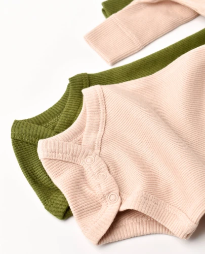 Боди с длинным рукавом BabyCosy Modal Blush & Olive, 2 шт. (12-18М) купить в Кишиневе
