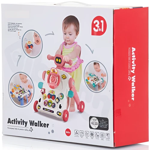 Ходунок Chipolino Car 3 in 1 Pink купить в Кишиневе