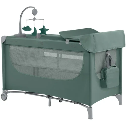 Кроватка манеж KikkaBoo Nighty Night Green купить в Кишиневе