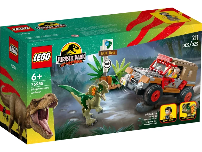 Set construcție Lego Jurassic World Dilophosaurus Ambush, 211 elemente cumpăra în Chișinau