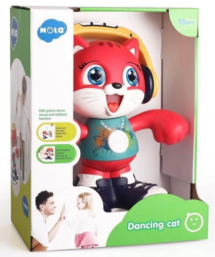 Интерактивная игрушка Hola Toys "Танцующий Кот" с музыкой и светом купить в Кишиневе