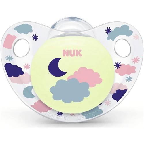 Пустышка ортодонтическая из силикона NUK Day&Night в асс. 0-6 мес купить в Кишиневе