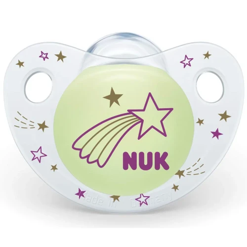 Пустышка ортодонтическая из силикона NUK Day&Night в асс. 0-6 мес купить в Кишиневе