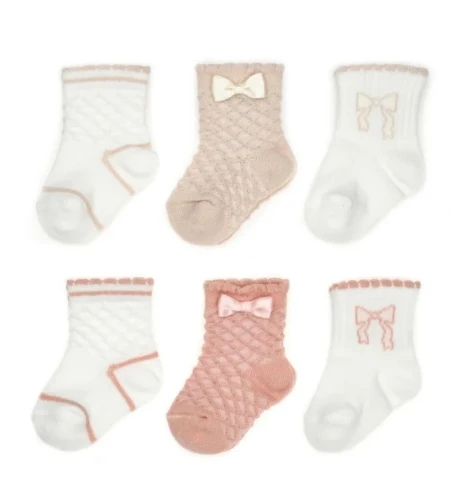 Носочки BabyCosy Powder & White, 6 шт. (12-24M) купить в Кишиневе