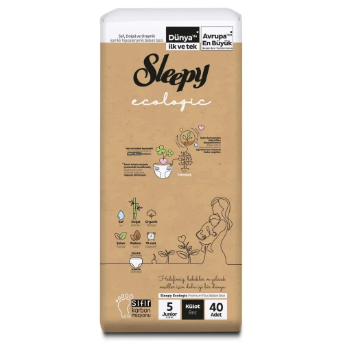 Scutece-chiloței Sleepy Ecologic Double Junior 5 (11-20 kg), 40 buc. cumpăra în Chișinau
