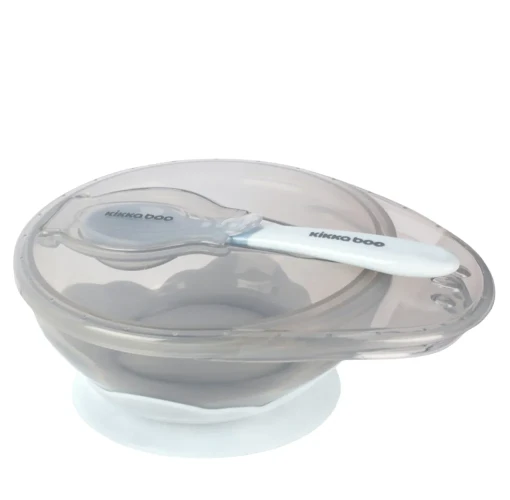 Bol cu ventuză și lingură Kikkaboo Blue, 250 ml cumpăra în Chișinau