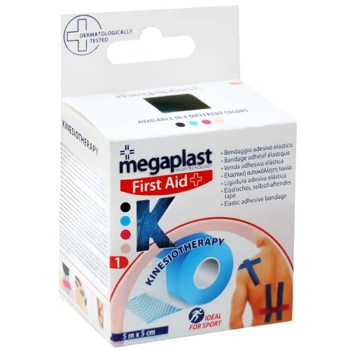 Emplastru Megaplast Sport Kinetic Tape Albastru 500x5 cm cumpăra în Chișinau