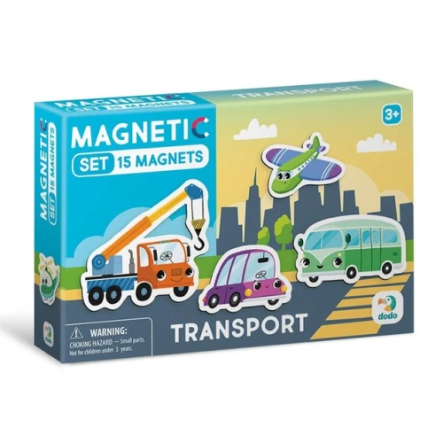Set de magneți Dodo Transport, 15 elemente cumpăra în Chișinau