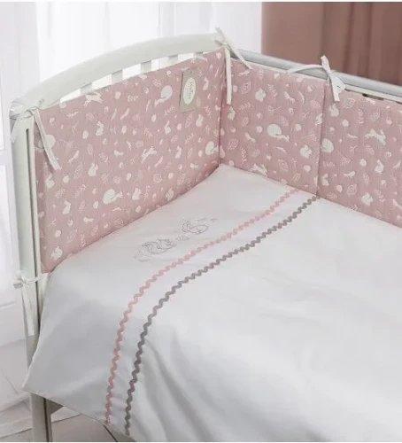 Lenjerie de patut 6 piese Perina Toys Pădure Roz cumpăra în Chișinau