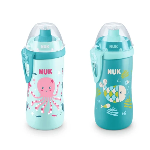 Поильник-непроливайка NUK Junior Chameleon (18 мес.+), 300 мл, в асс. купить в Кишиневе