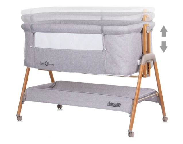 Детская кроватка Chipolino Sweet Dreams grey/wood купить в Кишиневе