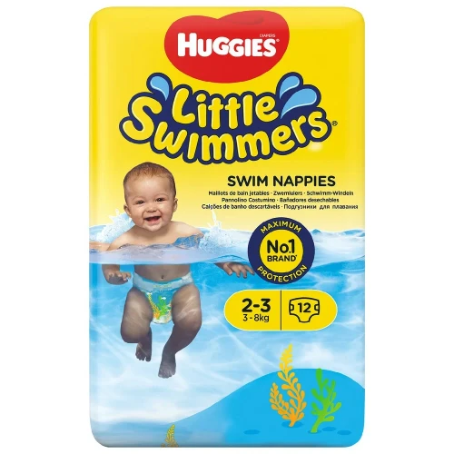 Подгузники-трусики для плавания Huggies Little Swimmers 2-3 (3-8 кг), 12 шт. купить в Кишиневе