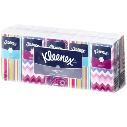 Салфетки сухие Kleenex Original White (3 слоя), 10x10 шт. купить в Кишиневе