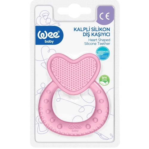 Inel gingival WeeBaby Inima Roz, Albastru cumpăra în Chișinau