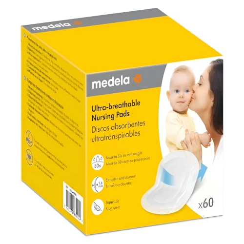 Прокладки для груди Medela Ultra-breathable, 60 шт. купить в Кишиневе