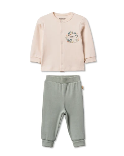 Pijama BabyCosy Green & Ecru (3-6L) cumpăra în Chișinau