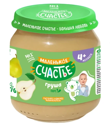 Пюре Маленькое Счастье из груш (4 месяца+), 90 г купить в Кишиневе