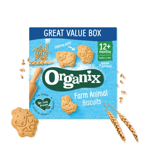 Biscuiți Organix Farm Animal Biscuits (18 luni+), 100 g cumpăra în Chișinau