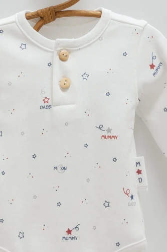 Body cu mânecă lungă Caramell Family Star Ivory, 2 buc. (0L) cumpăra în Chișinau