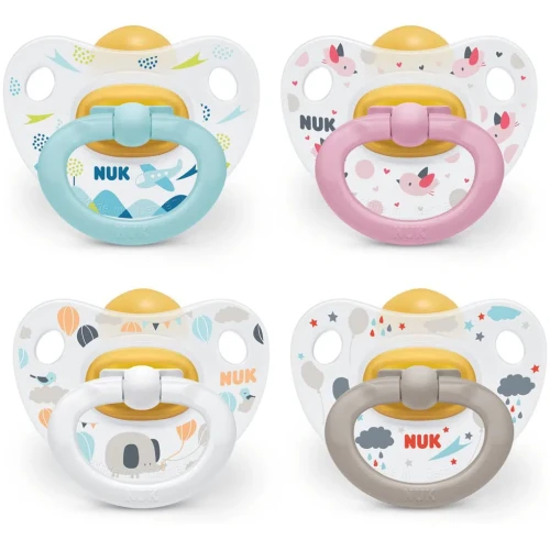 Пустышка ортодонтическая латексная NUK Happy Kids в асс. 6-18 мес купить в Кишиневе